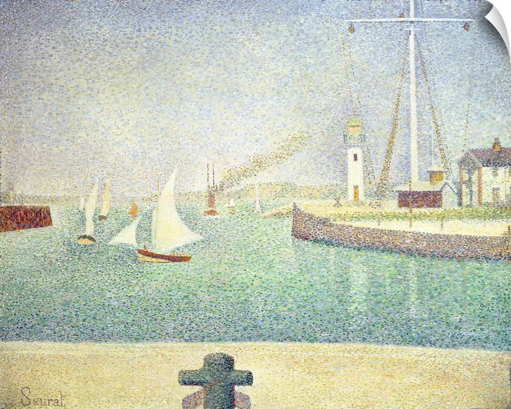 Port Of Honfleur, 1886 (Originally oil on canvas)