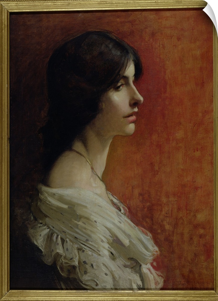AW49371 SB 269 Portrait of a Young Lady, 1897 (oil on canvas)  by Shannon, Sir James Jebusa (1862-1923); Private Collectio...