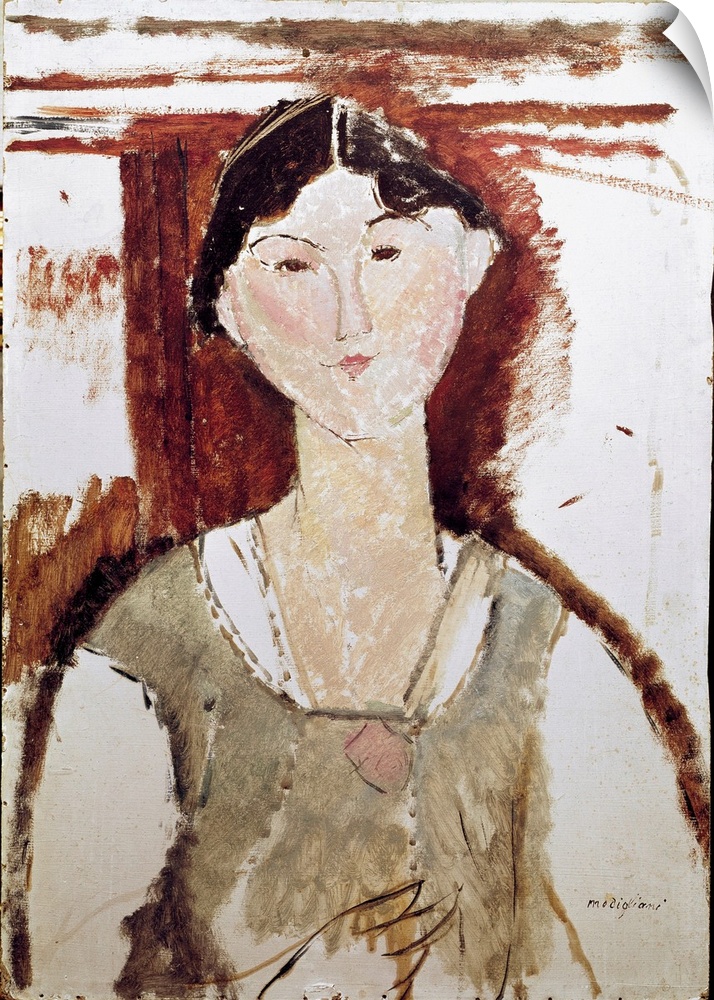 Portrait of Beatrice Hastings. Painting by Amedeo Modigliani (1884-1920), 1915.