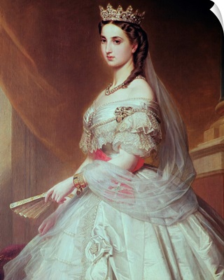 Portrait of Charlotte of Saxe-Cobourg-Gotha (1840-1927) Princess of Belgium