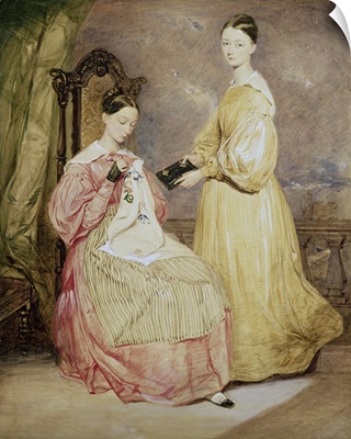 Portrait of Florence Nightingale (1820-1910) and her sister, Frances Partenope