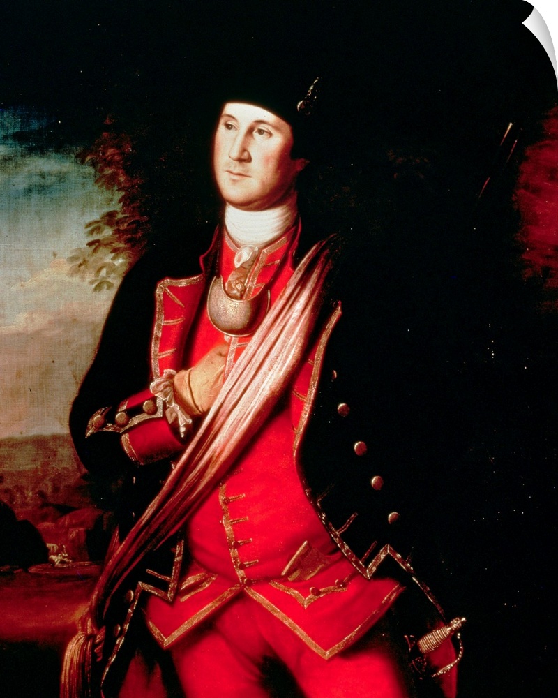 BAL8124 Portrait of George Washington (1732-99) 1772 (oil on canvas)  by Peale, Charles Willson (1741-1827); Washington Un...