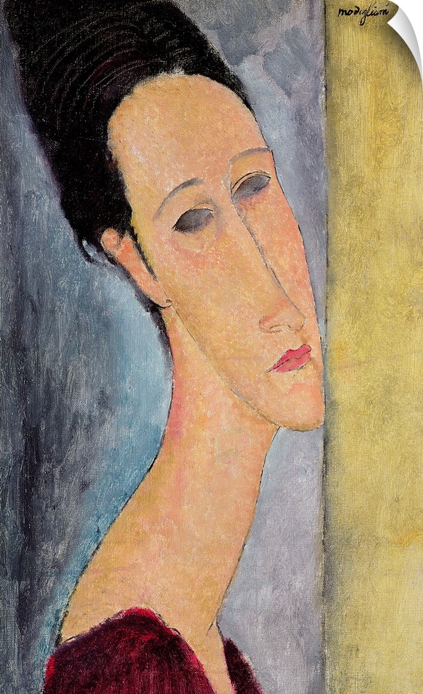 MFA208805 Portrait of Jeanne Hebuterne, 1918 (oil on canvas) by Modigliani, Amedeo (1884-1920); 46x30 cm; Private Collecti...