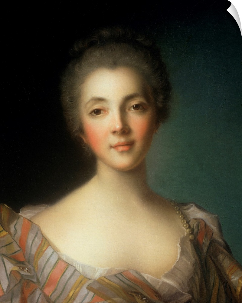 LST204499 Portrait of Madame Dupin (1706-95) (oil on canvas) by Nattier, Jean-Marc (1685-1766)