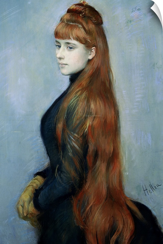 XIR154179 Portrait of Mademoiselle Alice Guerin (oil on canvas)  by Helleu, Paul Cesar (1859-1927); Musee Bonnat, Bayonne,...