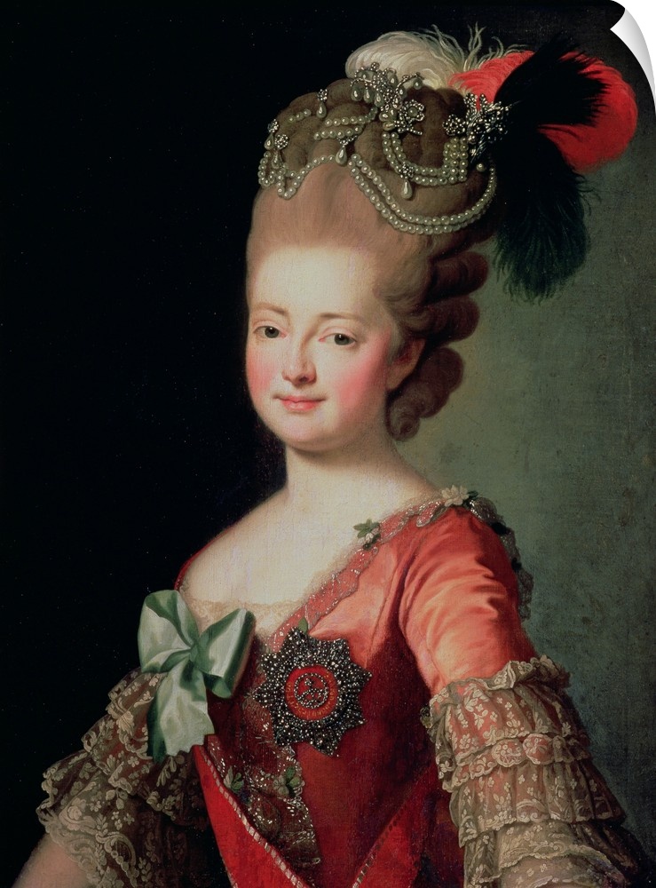 BAL168217 Portrait of Maria Fyodorovna (1759-1828) (oil on canvas); by Russian School, (19th century)