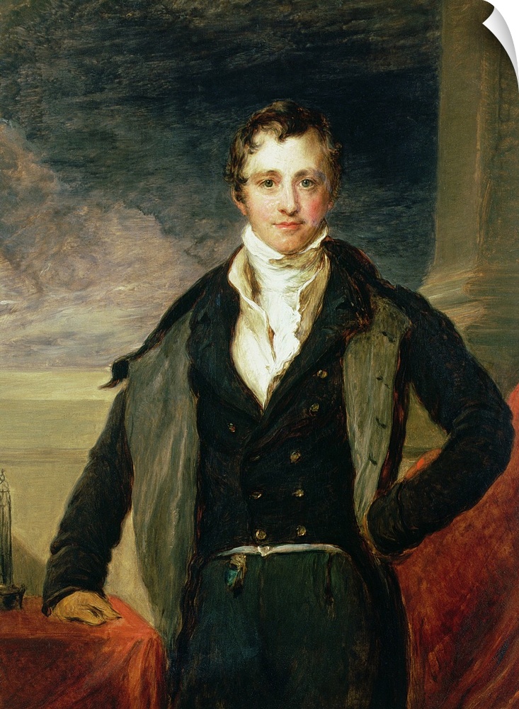 BAL13926 Portrait of Sir Humphry Davy (1778-1829) (oil)  by Linnell, John (1792-1882); Private Collection; (add. info.: pr...