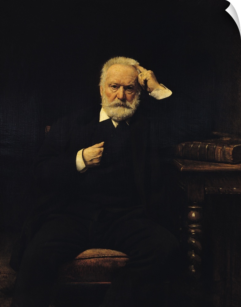 XIR27907 Portrait of Victor Hugo (1802-85) 1879 (oil on canvas)  by Bonnat, Leon Joseph Florentin (1833-1922); Chateau de ...