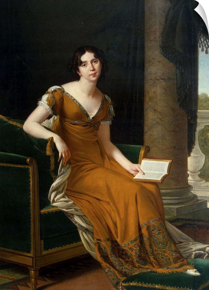 BAL412364 Portrait of Yelizaveta Demidova, c.1805 (oil on canvas)  by Lefevre, Robert (1755-1830); 190x143 cm; State Hermi...