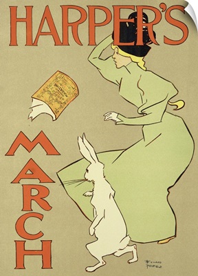 poster advertising 'Harper's Magazine, March edition', American, 1894