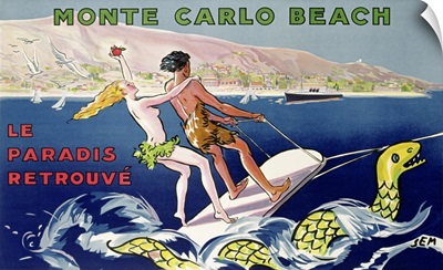 Poster advertising Monte Carlo Beach, printed by Draeger, Paris, c.1932