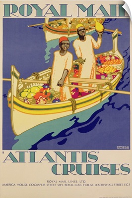 Poster advertising Royal Mail, 'Atlantis' Cruises, c.1930