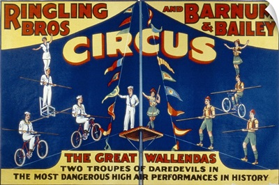 Poster advertising the 'Ringling Bros. and Barnum