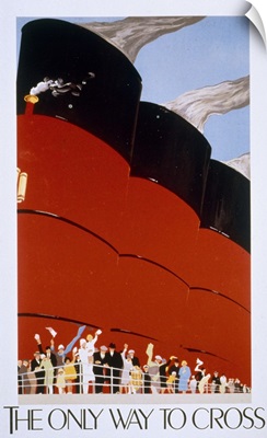 Poster advertising the RMS Queen Mary