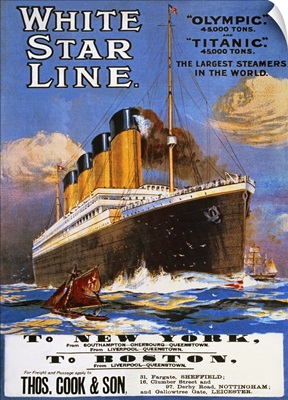 Poster advertising the White Star Line, 1911