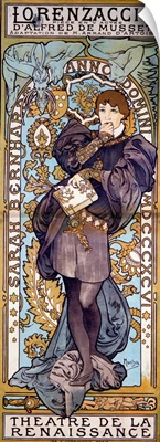 Poster For "Lorenzaccio" Alfred De Musset, With Sarah Bernhardt, Paris, 1896