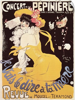 Poster for the Concert de la Pepiniere, 1902