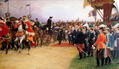 President Emile Loubet Welcoming Tsar Nicolas II by Albert Pierre Dawant
