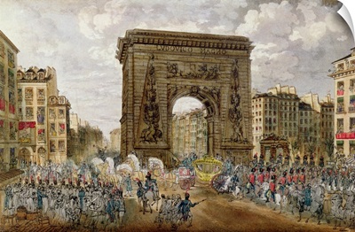 Procession of Pope Pius VII (1742-1823) in Paris, 28th November 1804