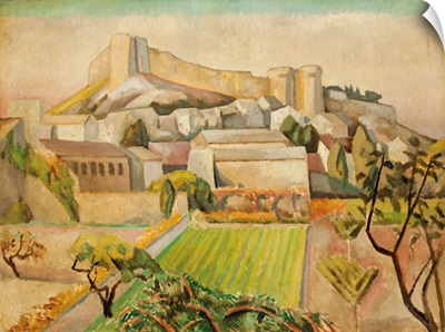 Provencal landscape (oil on canvas)