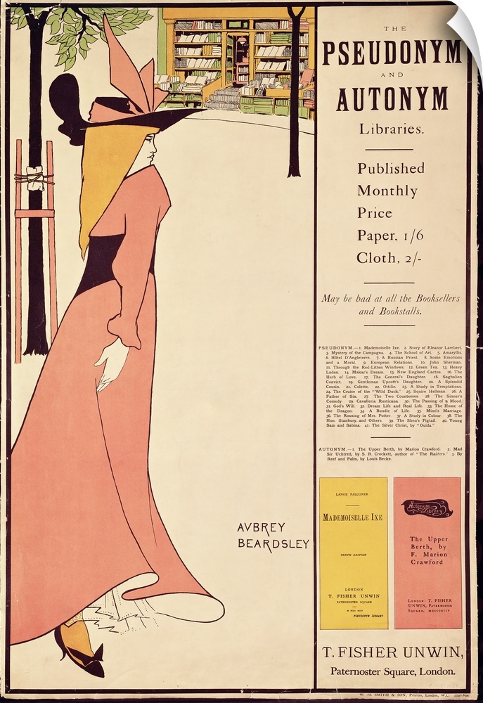 BAL61992 Publicity poster for 'The Yellow Book', pub. 1894-97 in London by John Lane (see also 61991)  by Beardsley, Aubre...