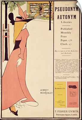 Publicity poster for 'The Yellow Book', pub. 1894-97 in London by John Lane