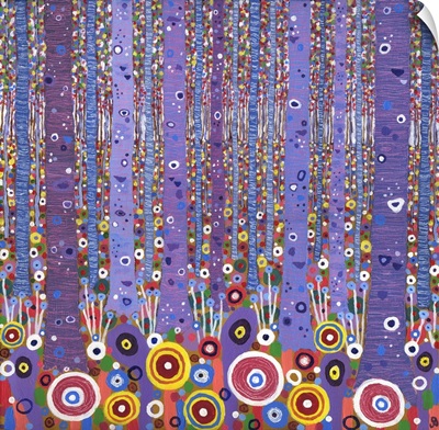 Purple Forest 1, 2012, (acrylic on canvas)