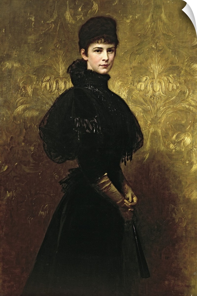 BAL47796 Queen Erzsebet (oil on canvas)  by Benczur, Gyula (or Julius de) (1844-1920); Hungarian National Gallery, Budapes...