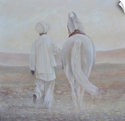 Rabari And White Horse