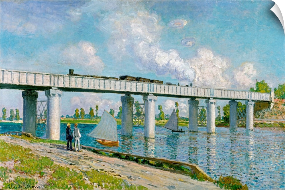 CH376834 Credit: Railway Bridge at Argenteuil, 1873 (oil on canvas) by Claude Monet (1840-1926)Private Collection/ Photo A...