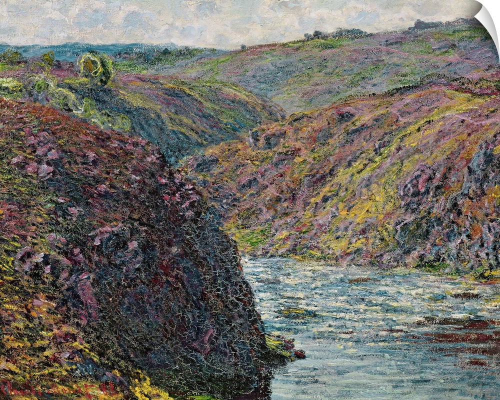 XIR182948 Ravines of the Creuse at the End of the Day, 1889 (oil on canvas)  by Monet, Claude (1840-1926); 65x81 cm; Musee...