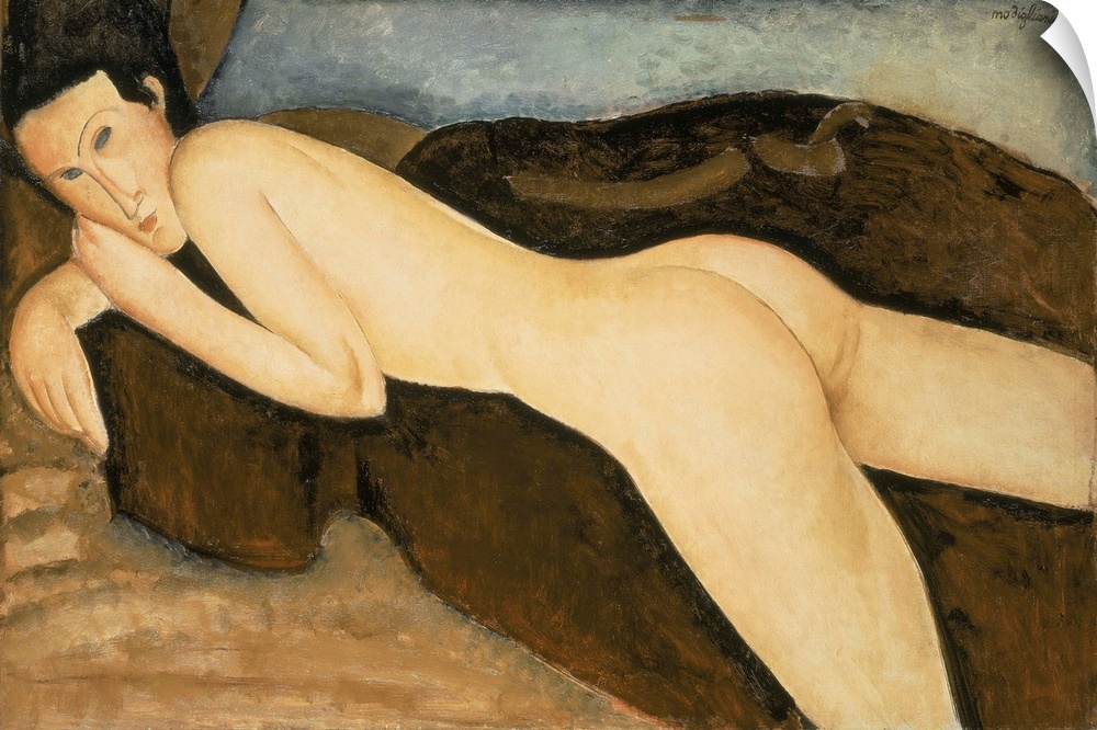 Reclining Nude From The Back (Nu Couche De Dos), 1917 (Originally oil on canvas)