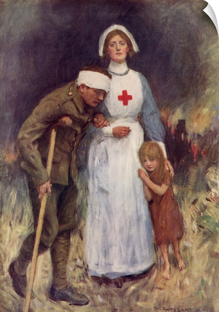 Red Cross Nurse in WWI by Hatherell, William (1855-1928).