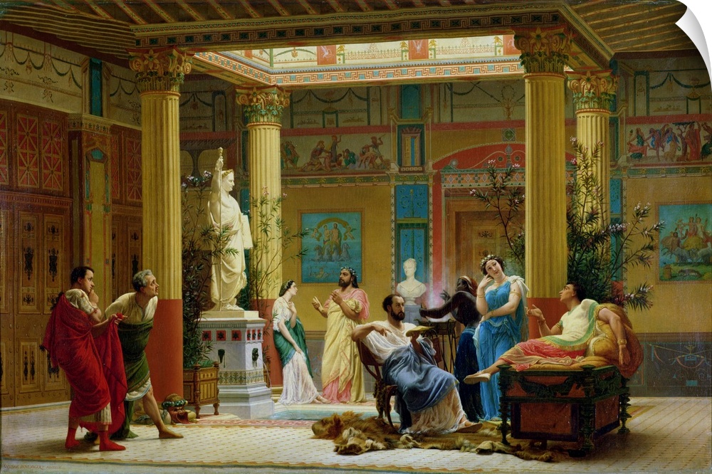 XIR83619 A Performance of 'The Fluteplayer' in the 'Roman' house of Prince Napoleon III (1808-73) 18 Avenue Montaigne, 186...