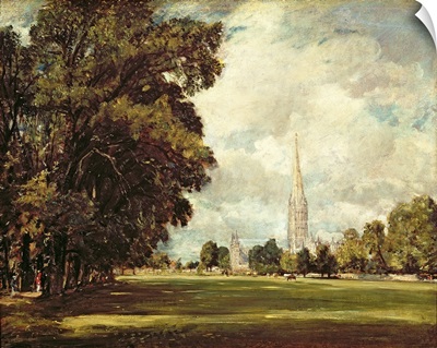 Salisbury Cathedral from Lower Marsh Close, 1820