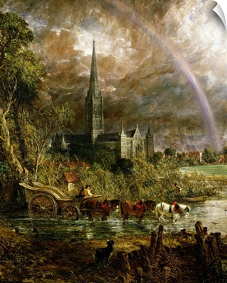 Salisbury Cathedral From the Meadows, 1831 (detail of 1560)