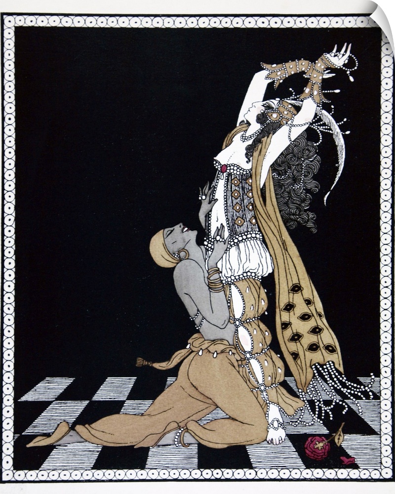 STC255497 Scheherazade, from the series 'Designs on the dances of Vaslav Nijinsky' (1889-1950). Georges Barbier (1882-1932...