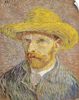 Self-Portrait With A Straw Hat, 1887