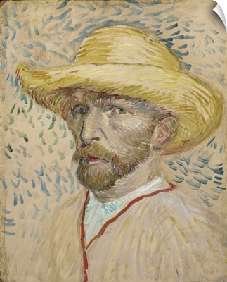 Self Portrait With Straw Hat, 1887