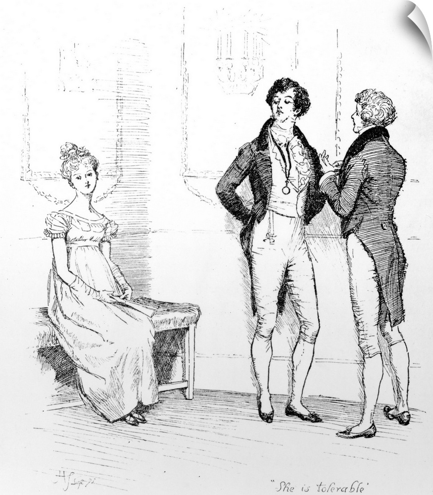 XJF451374 'She is tolerable', illustration from 'Pride