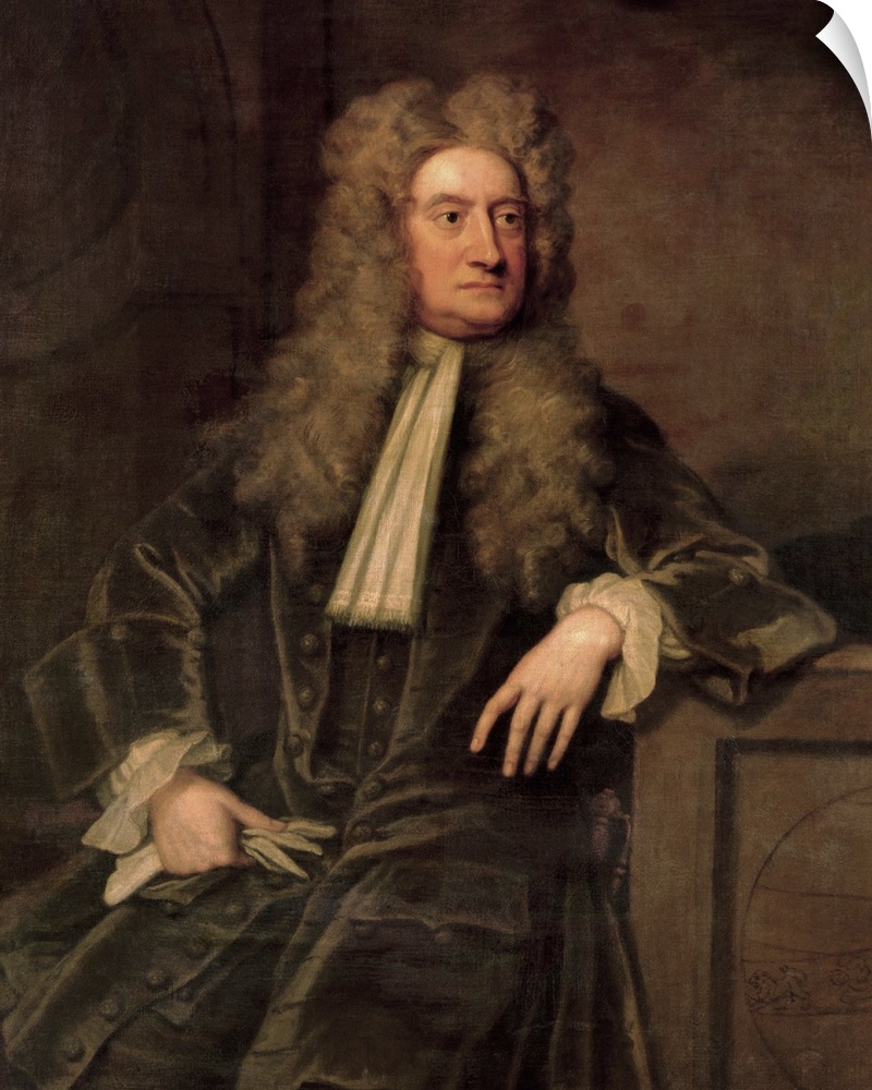 BAL4910 Sir Isaac Newton (oil on canvas)  by Kneller, Sir Godfrey (1646-1723); Petworth House, West Sussex, UK; (add. info...