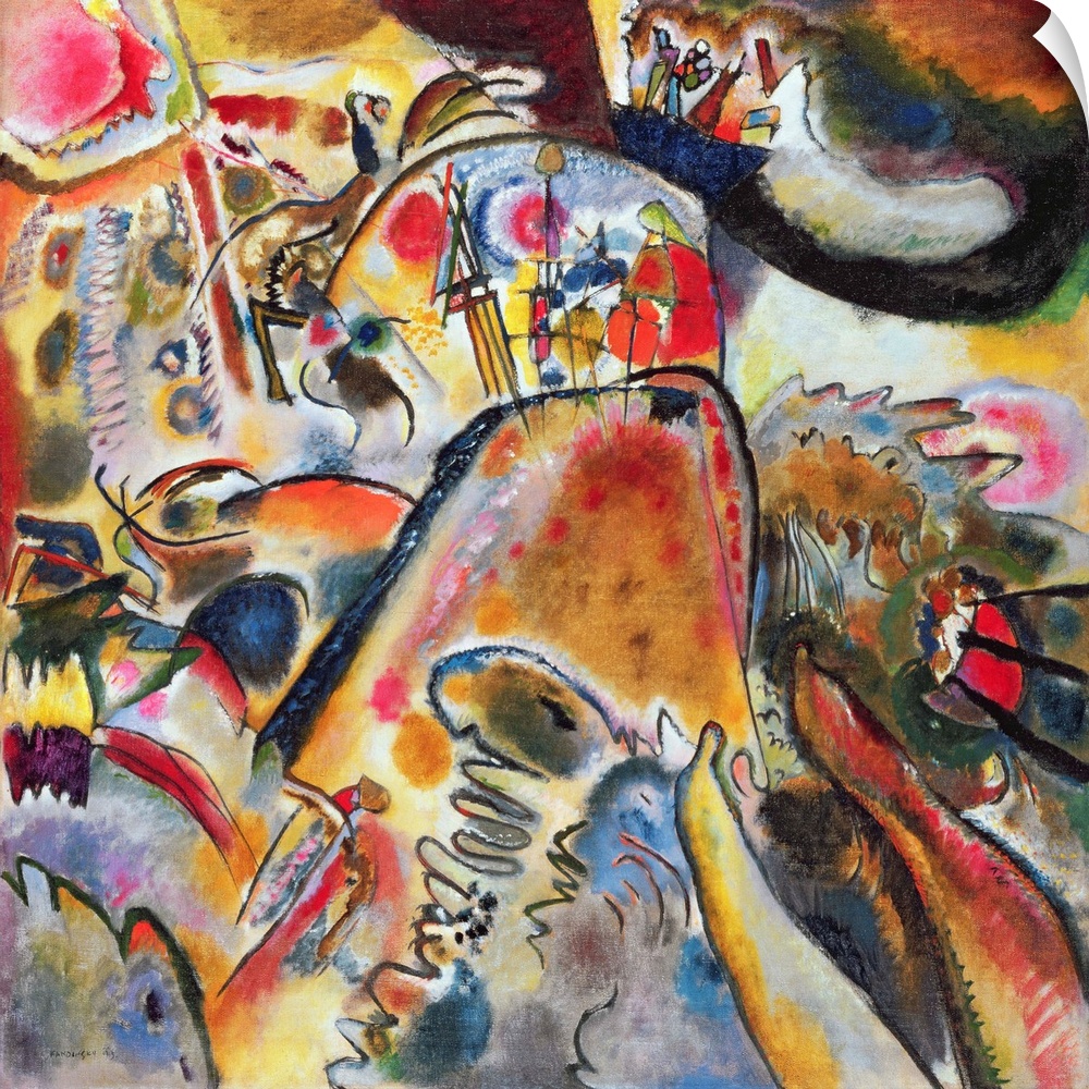 Small Pleasures, 1913 (originally oil on canvas) by Kandinsky, Wassily (1866-1944)