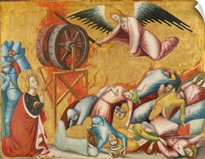 St Catherine Of Alexandria Freed From The Wheel, C1325-1330