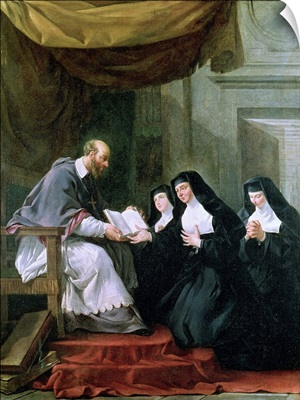 St. Francois de Sales Giving the Rule of the Visitation to St. Jeanne de Charity
