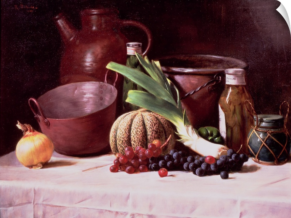 BAL82736 Still Life, 1909  by Schade, Robert (1861-1912); oil on canvas; 61x81.3 cm; Private Collection; American, out of ...