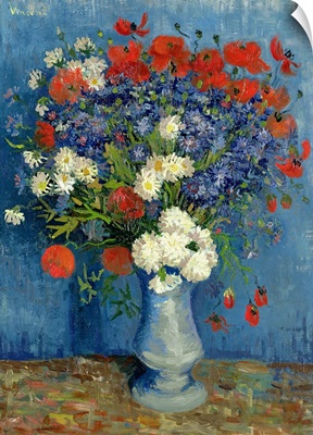 Still Life: Vase with Cornflowers and Poppies, 1887