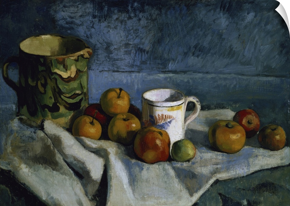 Still Life With Apples, Cup, And Pitcher