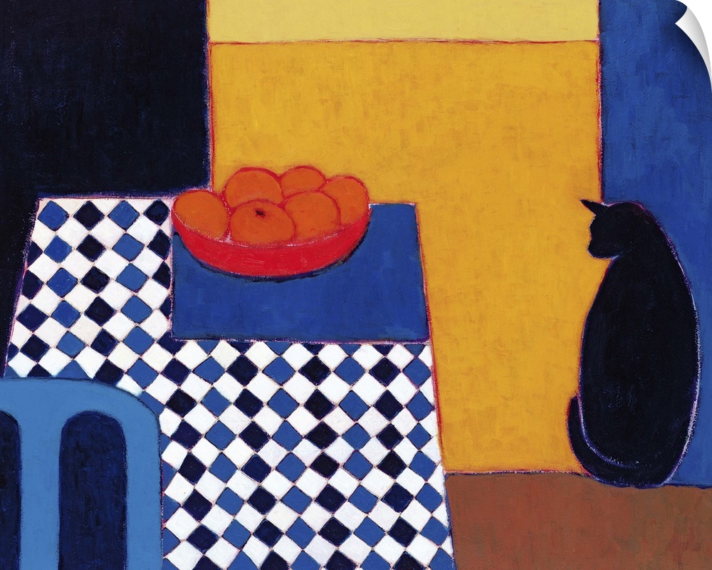 EIT225398 Still Life with Boris, 2002 (acrylic on paper) by Donne, Eithne (b.1934) (Contemporary Artist); 53.3x63.5 cm; Pr...