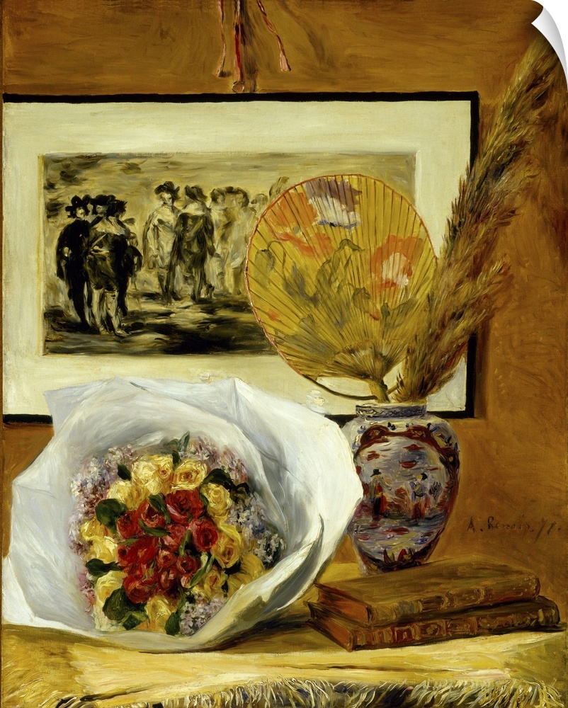 Still Life With Bouquet, 1871 (Originally oil on canvas)