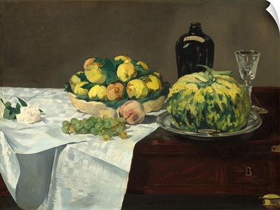 Still Life With Melon And Peaches